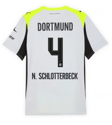 Lacne Muži Futbalové dres Borussia Dortmund Nico Schlotterbeck #4 2025-26 Krátky Rukáv - Preč